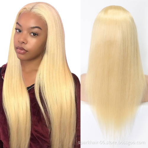 Wholesale Blonde 613 Body Wave Lace Front Wigs ,613 Hd Lace Frontal Wig,613 Blonde Full Lace Wig Human Hair Straight